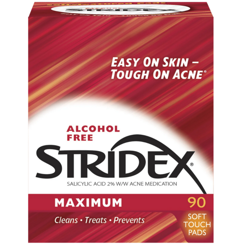 Stridex Medicated Pads Maximum 55 Ct product package