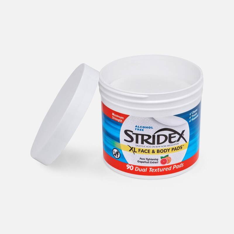 Stridex XL Face & Body Pads 90ct product package