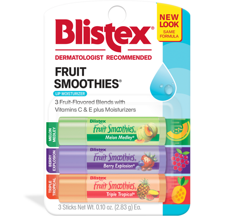 Fruit Smoothies B3G1F Peaches & Cream Clipstrips - 24 pcs. 4 - .10 oz Fruit Smoothies- 2 x 12 pcs. of 4 product package