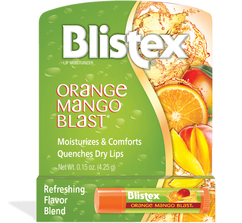 Blistex Orange Mango Blast .15 oz product package