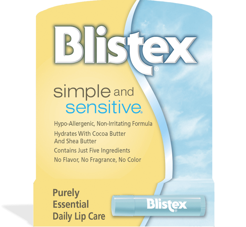 Blistex Simple & Sensitive .15 oz product package
