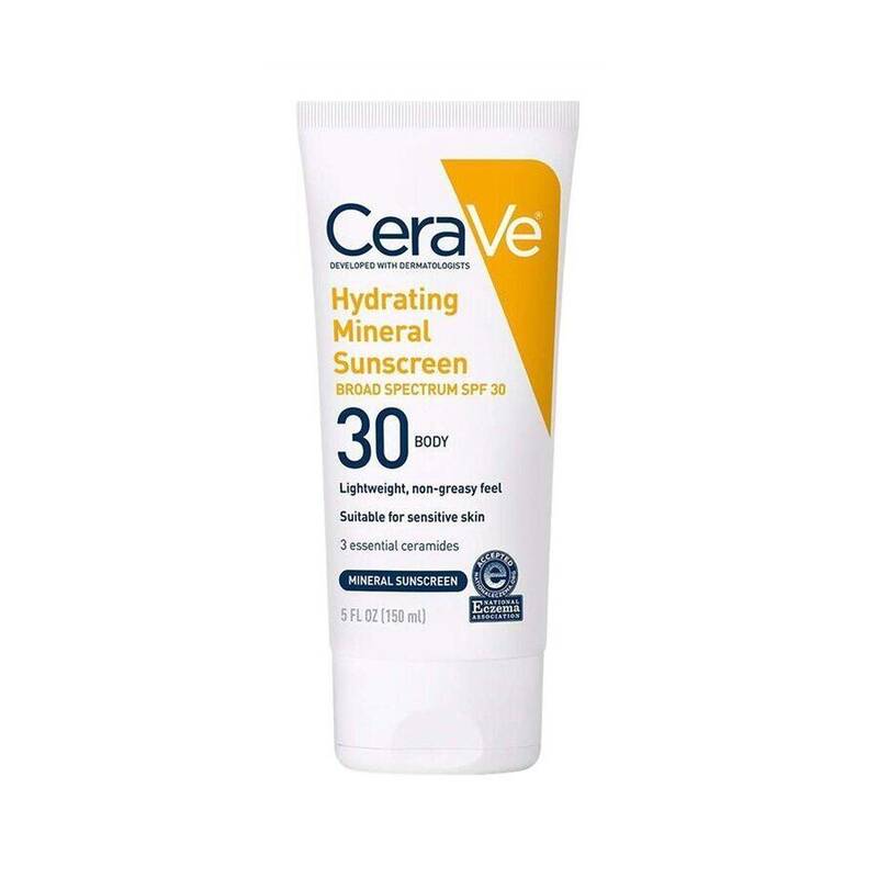 CeraVe Hydrating Mineral Sunscreen Body Lotion SPF 30, 5 oz 5 oz product package