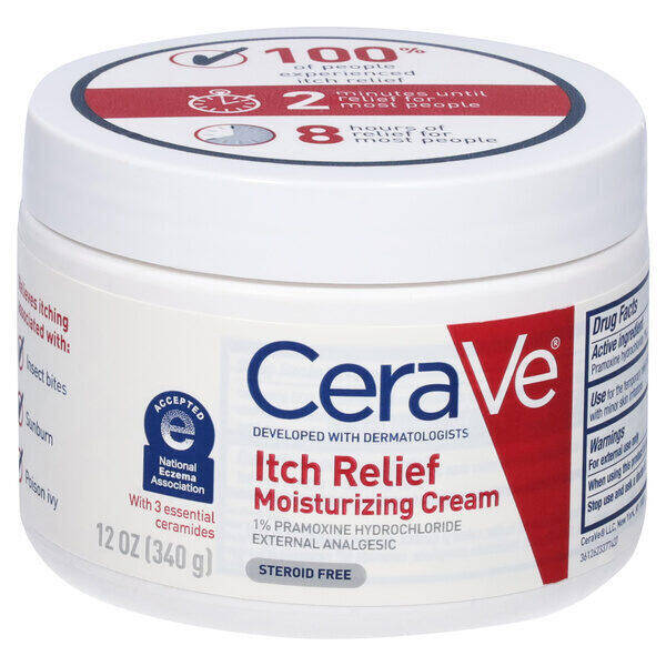 CeraVe Itch Relief Moisturizing Cream 12 oz 12 oz product package