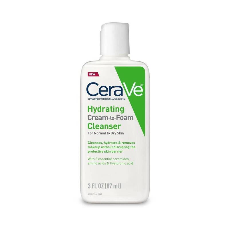 CeraVe Hydrating Cream-to-Foam Cleanser 3 oz 3 oz product package