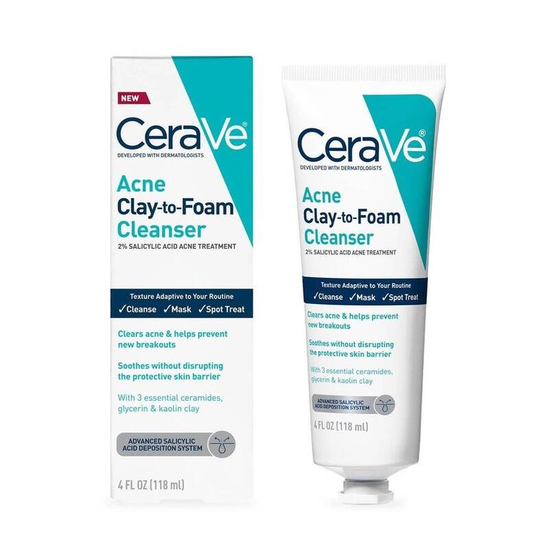 CeraVe Acne Clay-to-Foam Cleanser 4 oz 4 oz product package