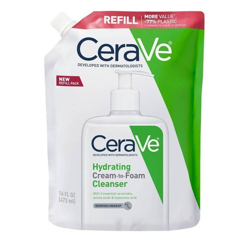 CeraVe Hydrating Cream-to-Foam Cleanser Refill 16 oz 16 oz product package