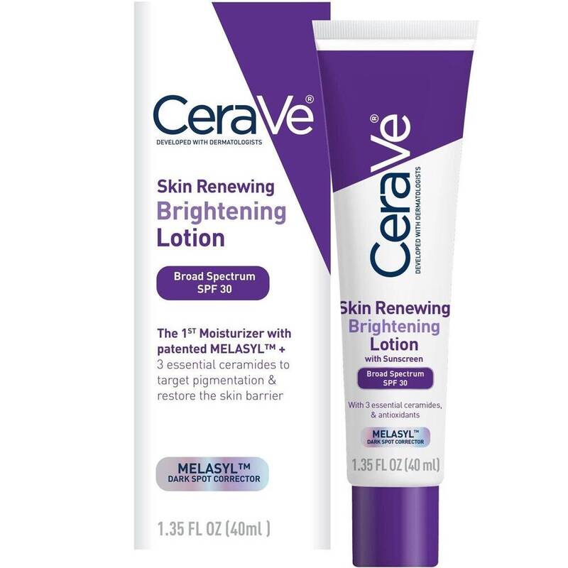CeraVe Skin Renewing Brightening Lotion with SPF 30 1.35 oz 1.35 oz product package