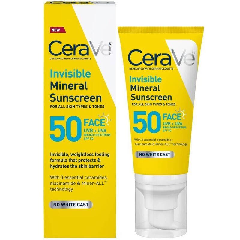CeraVe Invisible Mineral Sunscreen SPF 50 Face, 1.62 oz 1.62 oz product package