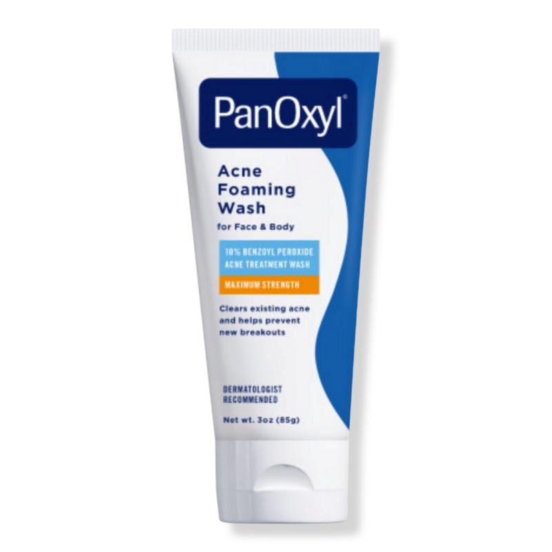 PanOxyl Acne Foaming Wash 10% Benzoyl Peroxide 3 oz product package
