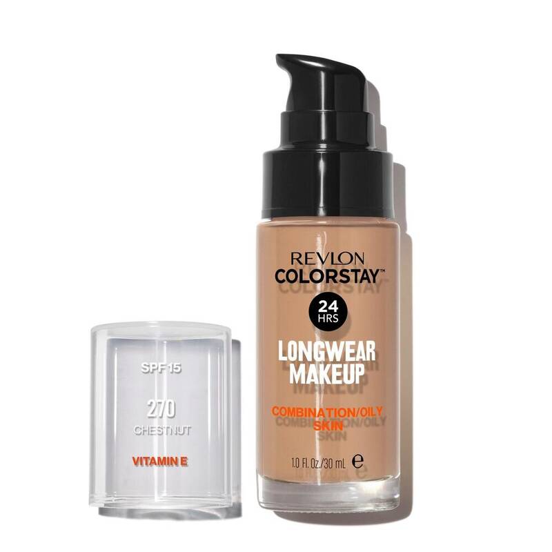 Revlon ColorStay Longwear Makeup SPF 15 – Chestnut 1 fl oz product package