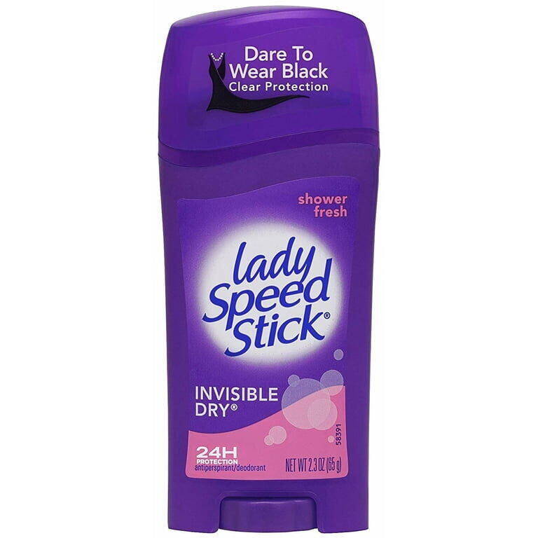 Lady Speed Stick Shower Fresh Invisible Dry Antiperspirant Deodorant 2.3 oz product package