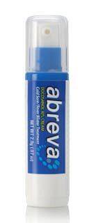 Abreva Cold Sore Treatment Cream Pump 2 g product package