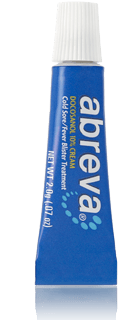 Abreva Cold Sore Treatment Cream Tube 2 g product package