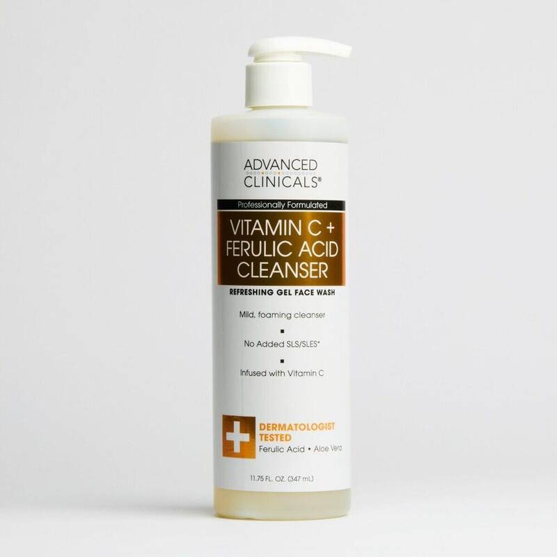 Advanced Clinicals Vitamin C Brightening Face Wash 11.75 oz product package