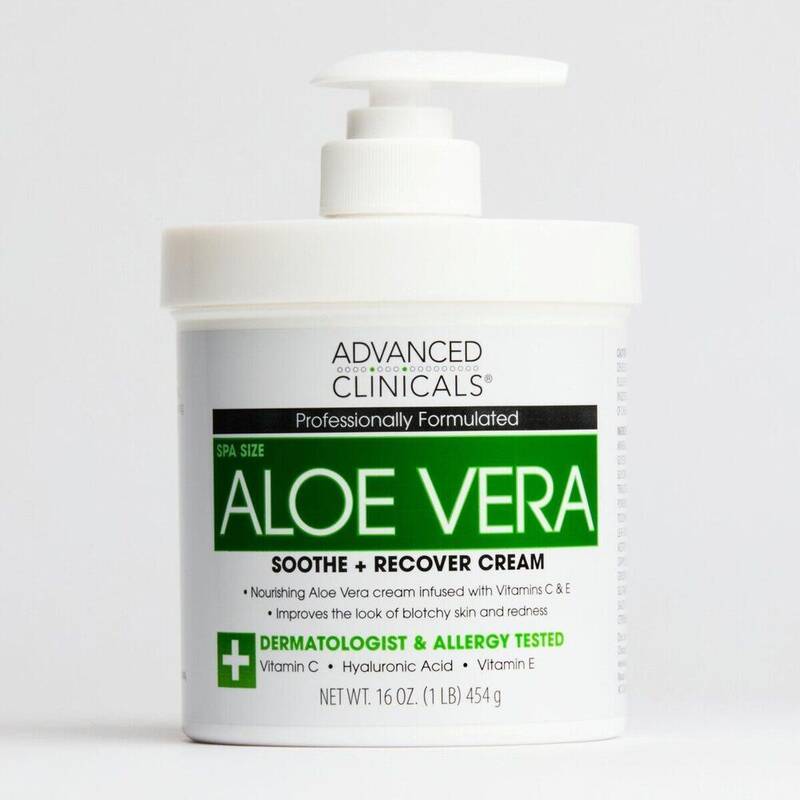 Advanced Clinicals Aloe Vera Cream 16 oz product package
