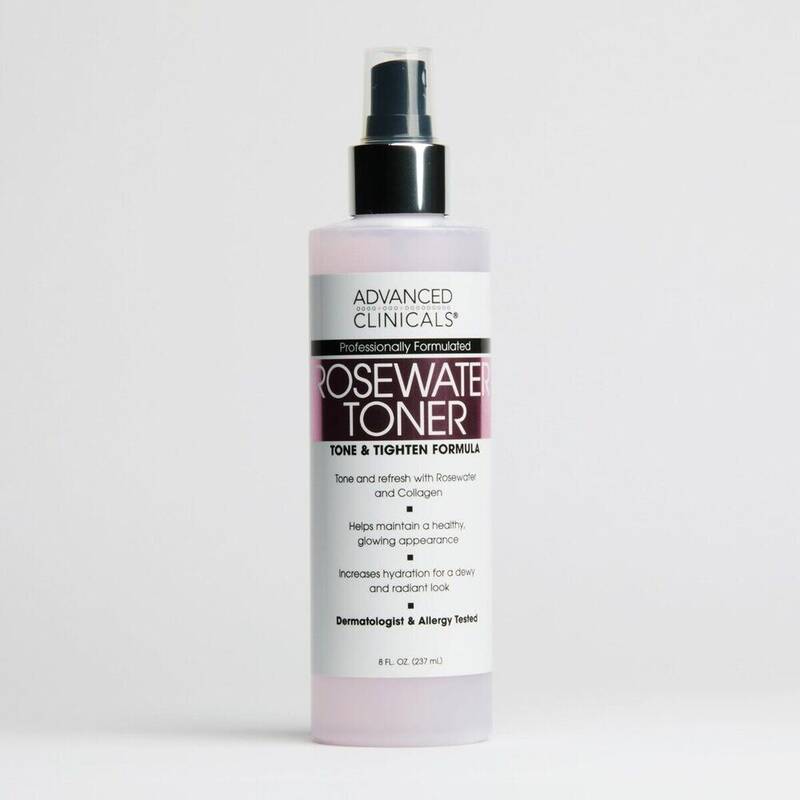Advanced Clinicals Rosewater Toner 8 oz 8 oz product package