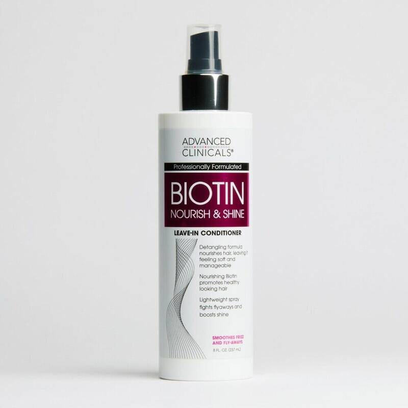 Advanced Clinicals Biotin Hair Detangler 8 oz 8 oz product package