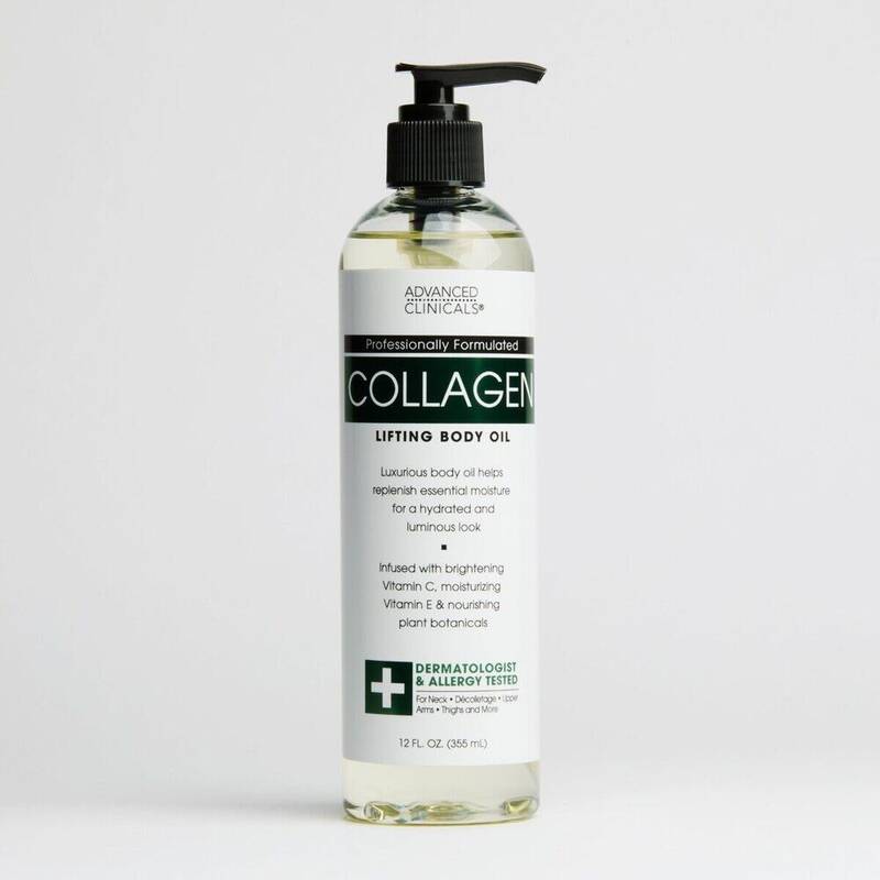 Advanced Clinicals Collagen Body Oil 12 oz 12 oz product package