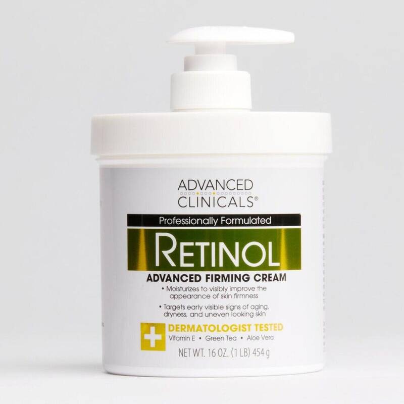 Advanced Clinicals Retinol Firming Cream 16 oz product package