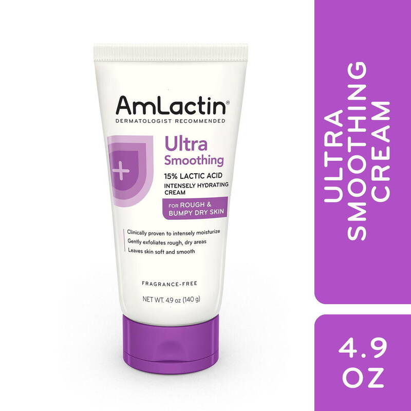 AmLactin Ultra Smoothing Intensely Hydrating Cream, 15% Lactic Acid 4.9 oz (140 g) product package