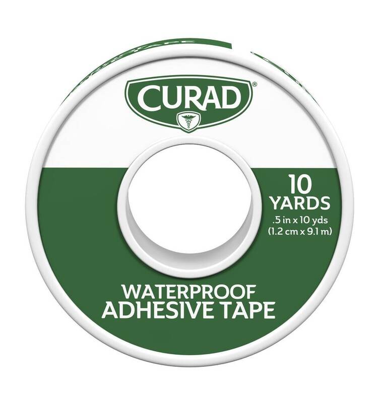 CURAD Waterproof Adhesive Tape — 0.5 in × 10 yd 1ct product package