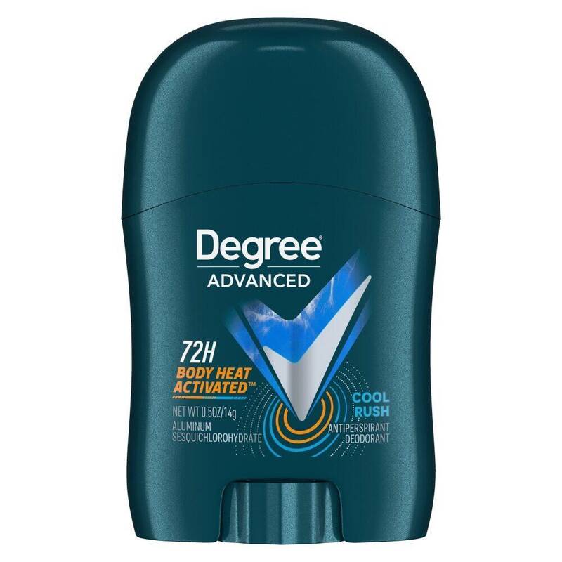 Degree Men Antiperspirant Advanced Cool Rush 0.5 oz product package