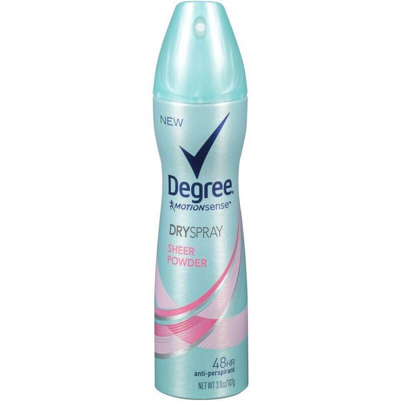 Degree Women Dry Spray Antiperspirant Sheer Powder 3.8 oz product package