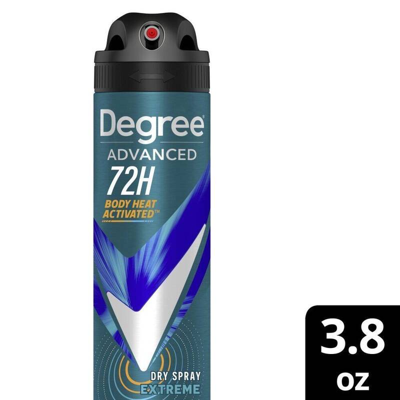Degree Men Dry Spray Antiperspirant Advanced Extreme 3.8 oz product package