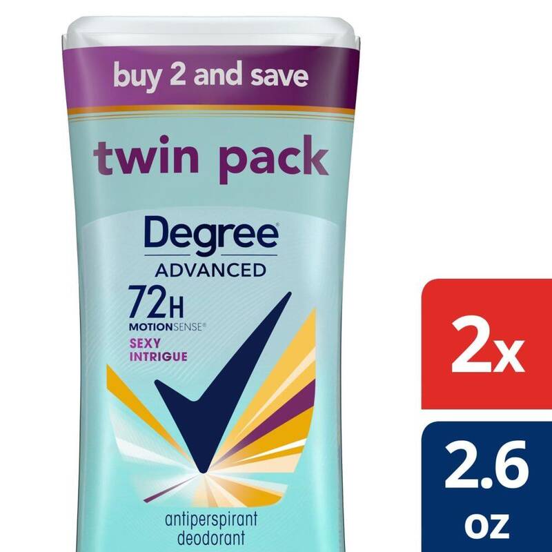 Degree Women Antiperspirant Advanced Sexy Intrigue 2 × 2.6 oz product package