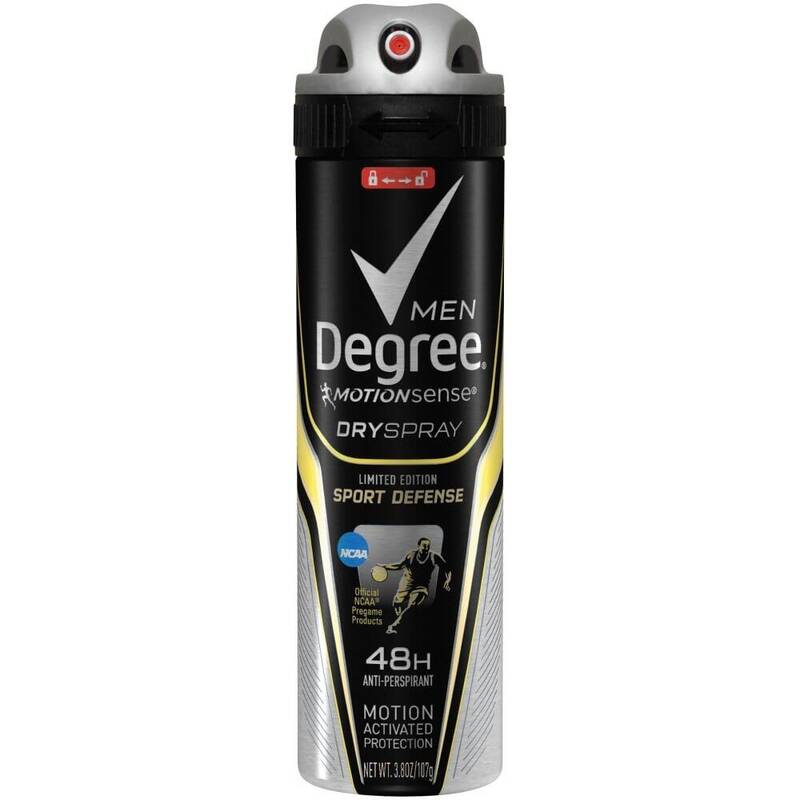 Degree Men Dry Spray Antiperspirant Advanced Sport Defense 3.8 oz product package