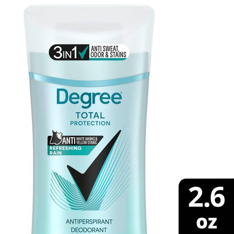 Degree Women Antiperspirant UltraClear Black White Refresh Rain 2.6 oz product package
