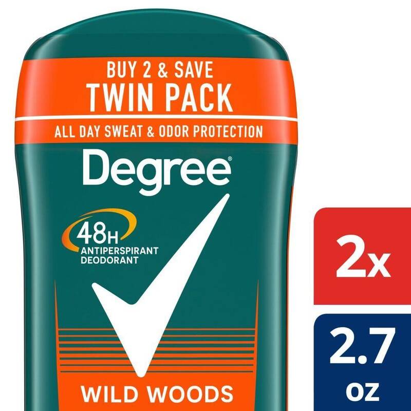 Degree Men Antiperspirant Original Wild Woods 2 × 2.7 oz product package