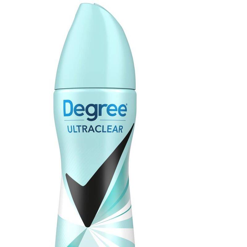Degree Women Dry Spray Antiperspirant Black + White Pure Rain 2 × 3.8 oz product package