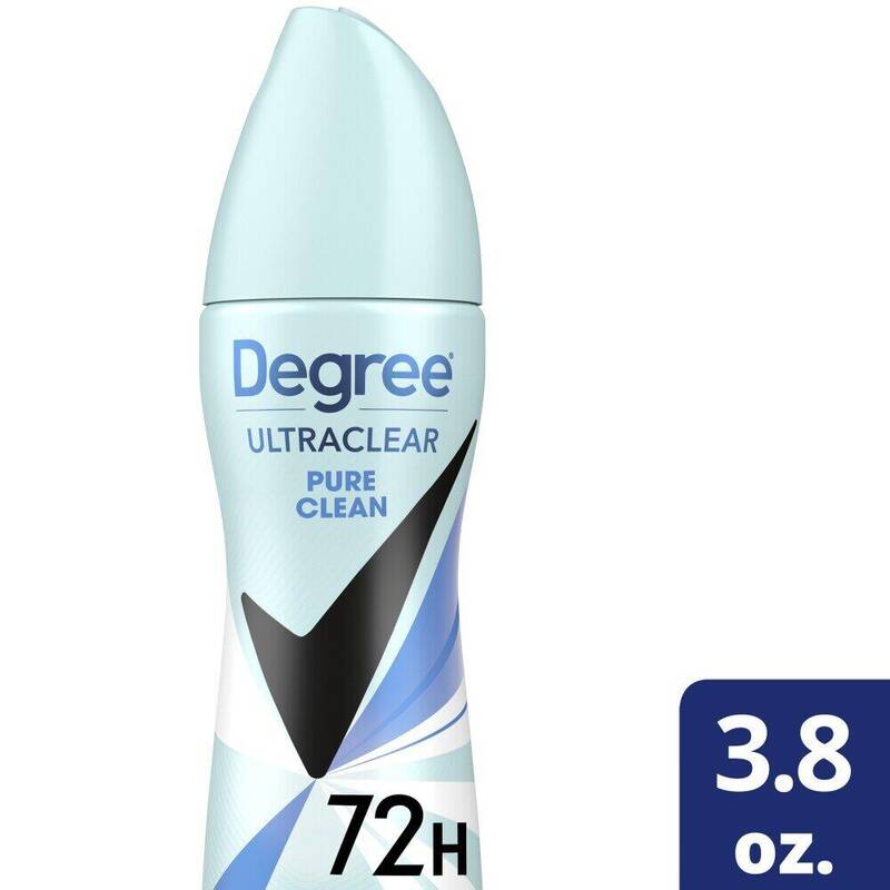 Degree Women Dry Spray Antiperspirant UltraClear Black + White Clean 3.8 oz product package