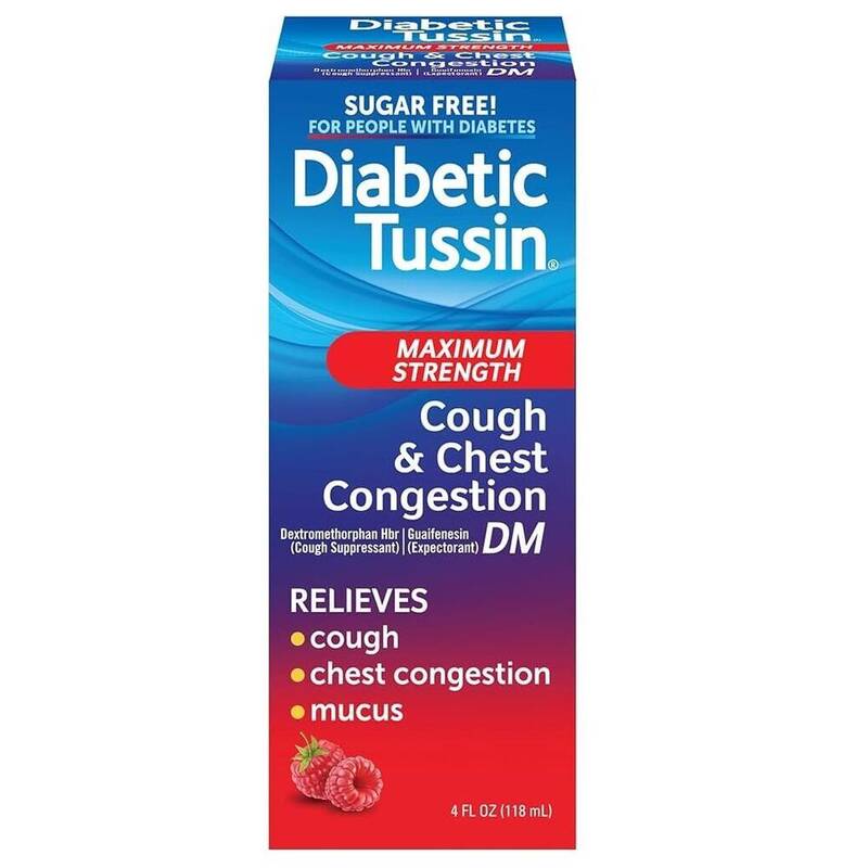 Diabetic Tussin Maximum Strength Cough & Chest Congestion DM 4oz product package