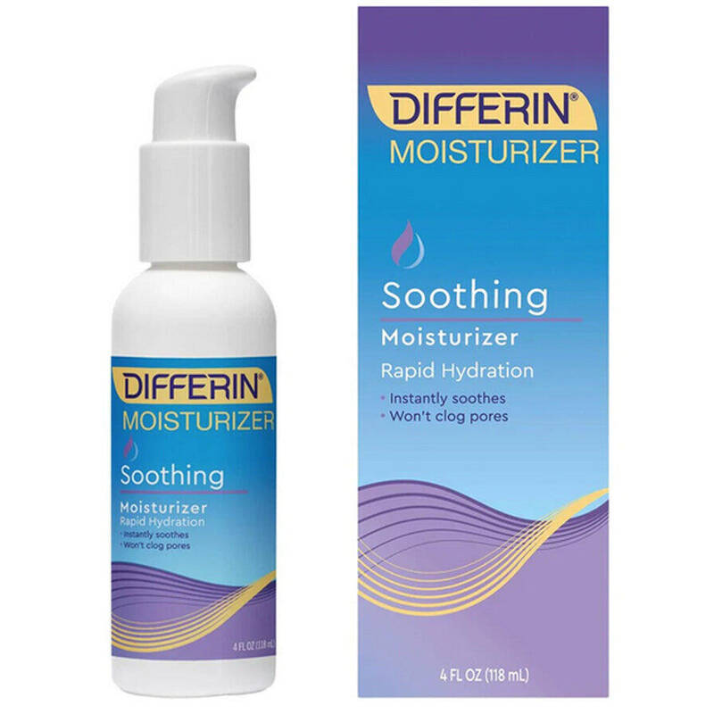 Differin Soothing Moisturizer 4 oz product package