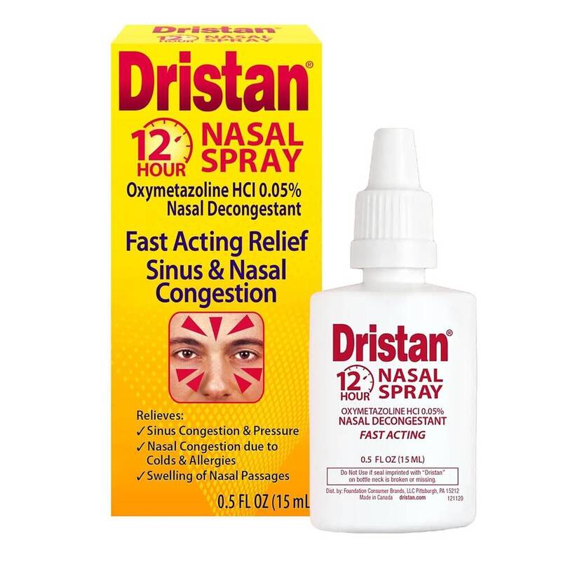 Dristan 12-Hour Nasal Spray — Oxymetazoline HCl 0.05% .5oz product package
