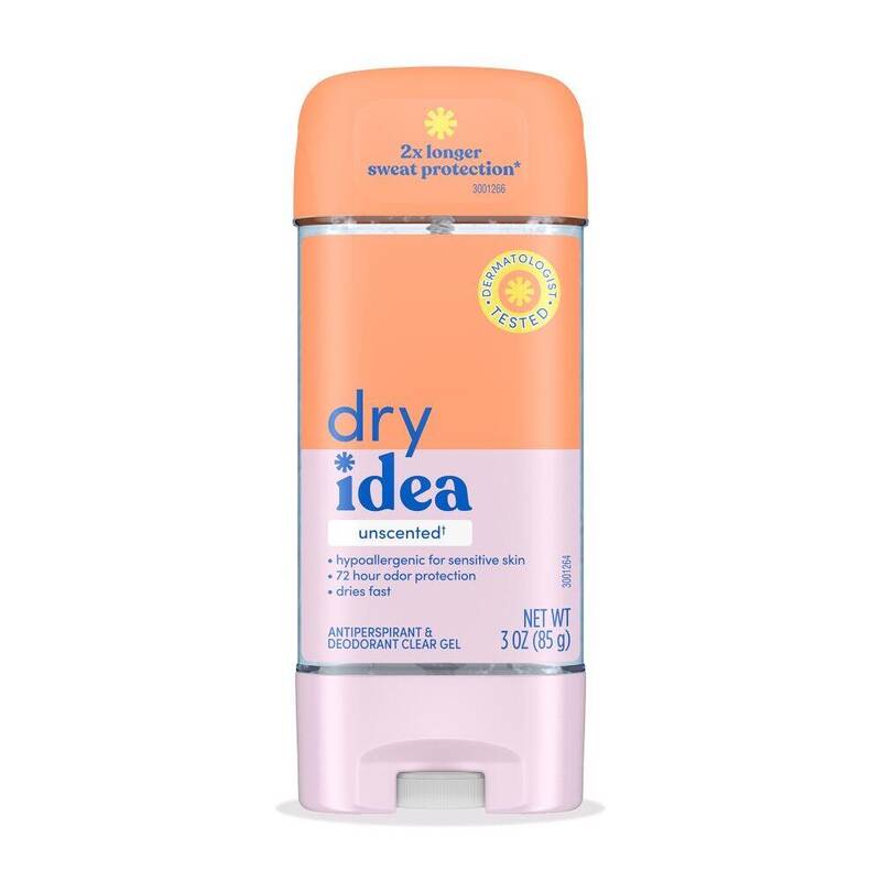 Dry Idea Clear Gel Antiperspirant & Deodorant — Unscented 3oz product package