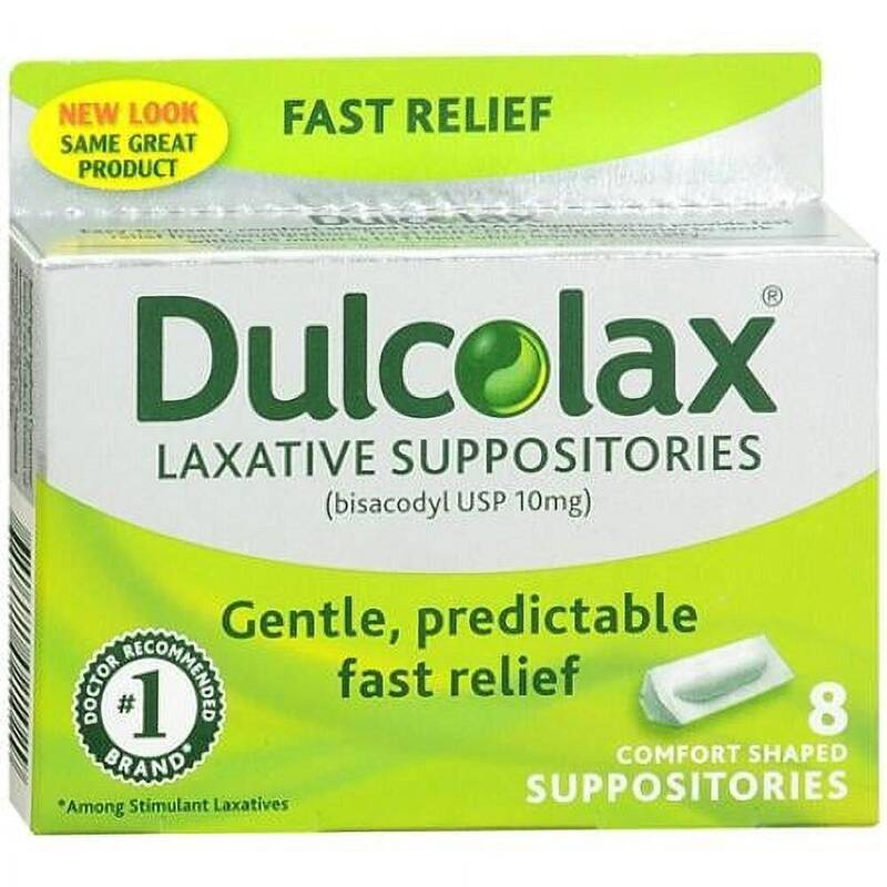 Dulcolax Suppositories 8 ct product package