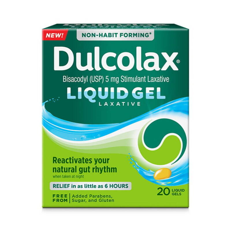 Dulcolax Liquid Gel Laxative 20 ct product package