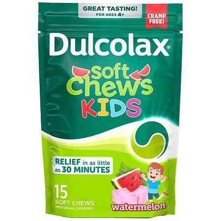 Dulcolax Kids Soft Chews Watermelon 15 ct product package