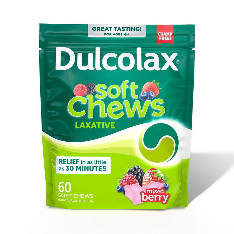 Dulcolax Soft Chews Assorted Berry 60 ct product package
