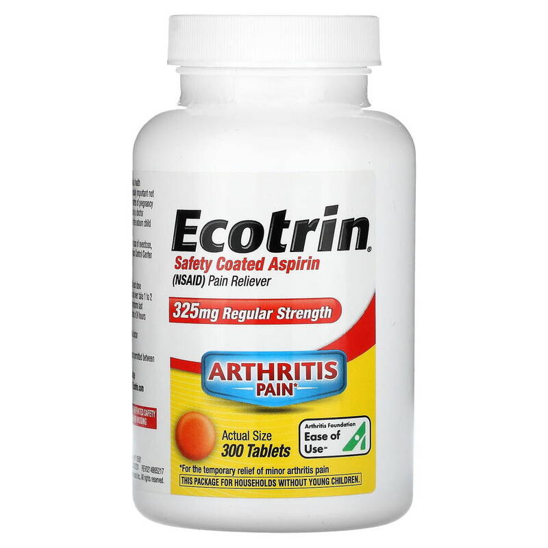 Ecotrin Safety Coated Aspirin — 325 mg Regular Strength 300ct product package