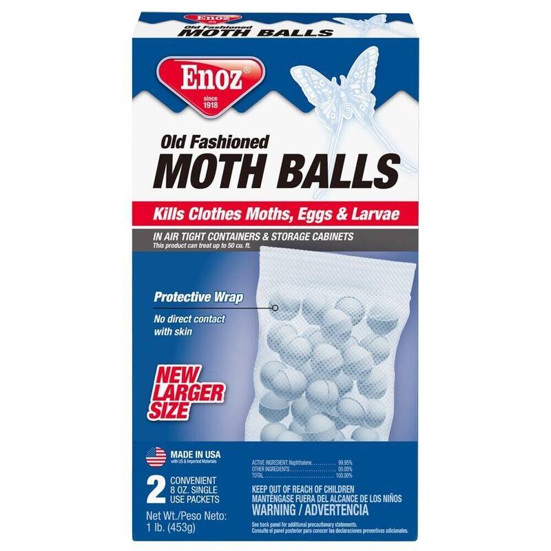 Enoz Old Fashioned Moth Balls — Two Single-Use Packets 16oz product package