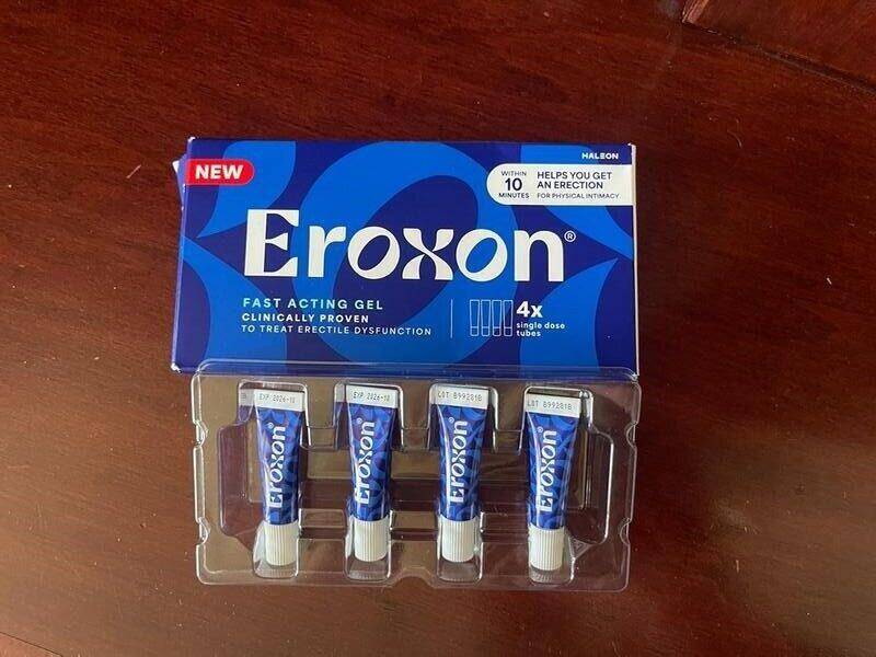 Eroxon Fast-Acting ED Treatment Gel, Club Case 4 × 0.85 g product package