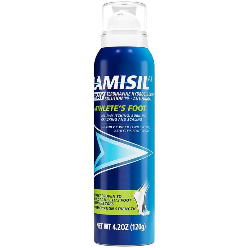 Lamisil AT Prescription Strength Athlete’s Foot Antifungal Spray, Terbinafine Hydrochloride 1% 4.2 oz product package