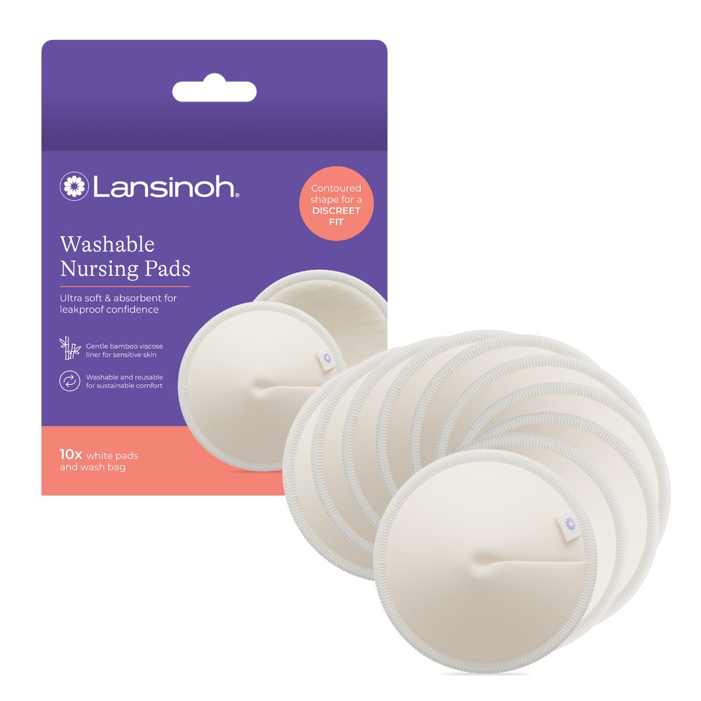 Lansinoh Washable Nursing Pads 10ct 10ct product package