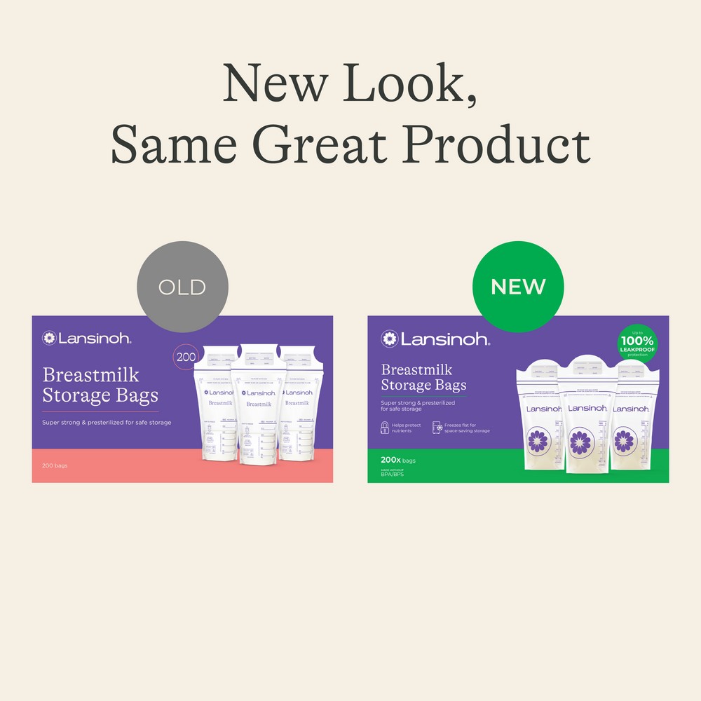 Lansinoh Milk Storage Bags 200ct eCom pack 200ct product package