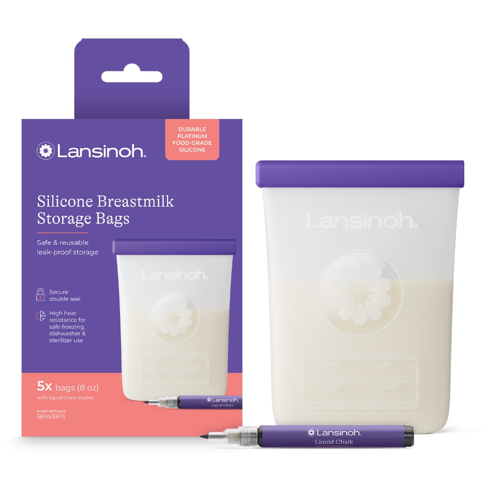 Lansinoh Silicone Breastmilk Storage Bags product package