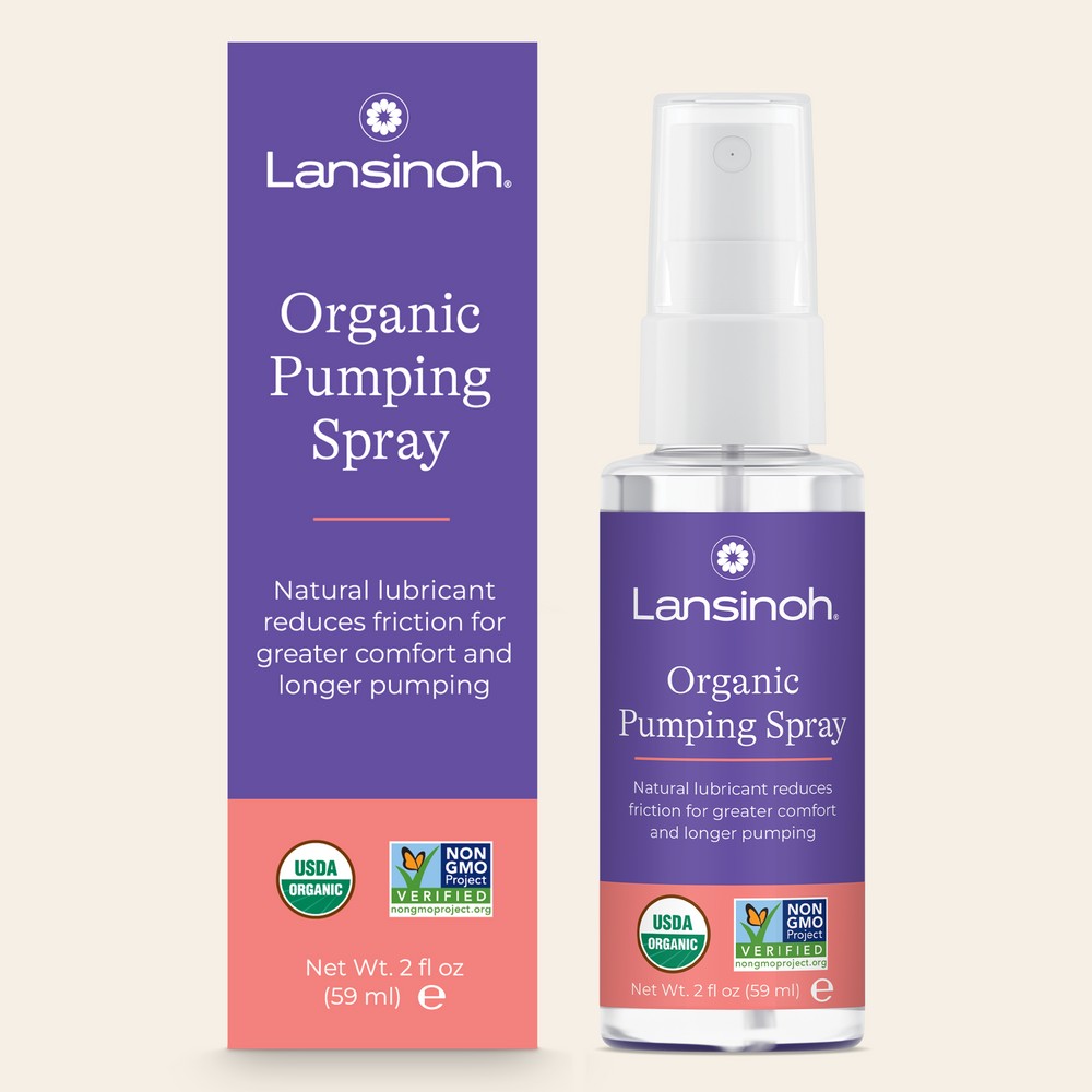 Lansinoh Organic Pumping Spray product package